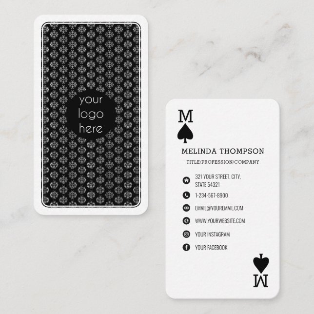 Cartão de visita de Reprodução de Logotipo Empresa (Frente/Verso)