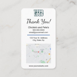 Cartão de visita de Revisão do Google para Pequena