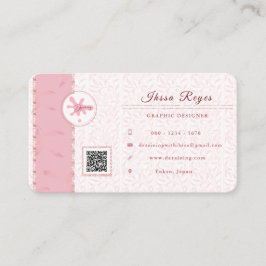 Cartão de visita de rosegold estético