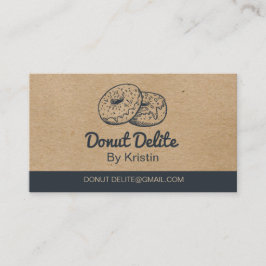 Cartão de visita de Rosquinha de papel artesanato
