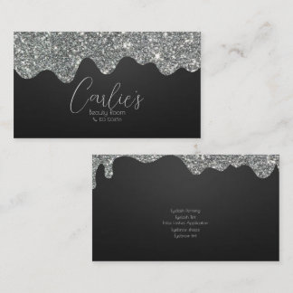 Cartão de visita de sala de beleza personalizada