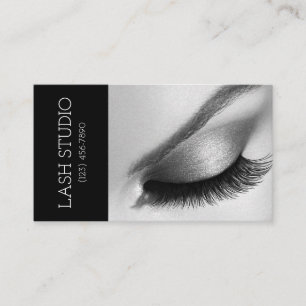 Cartão de Visita de Salão de Cílios e Sobrancelhas