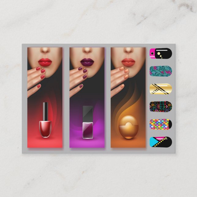 Cartão de visita de Salão sofisticado (Frente)