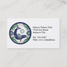 Cartão de visita de salmão