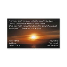 Cartão de visita de salvação