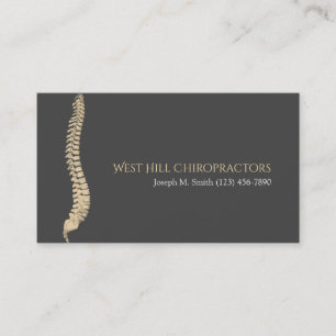 Cartão de visita de saúde profissional do Chiropra