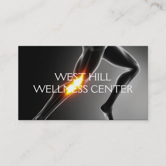 Cartão de visita de Saúde Quiroprático (Frente)