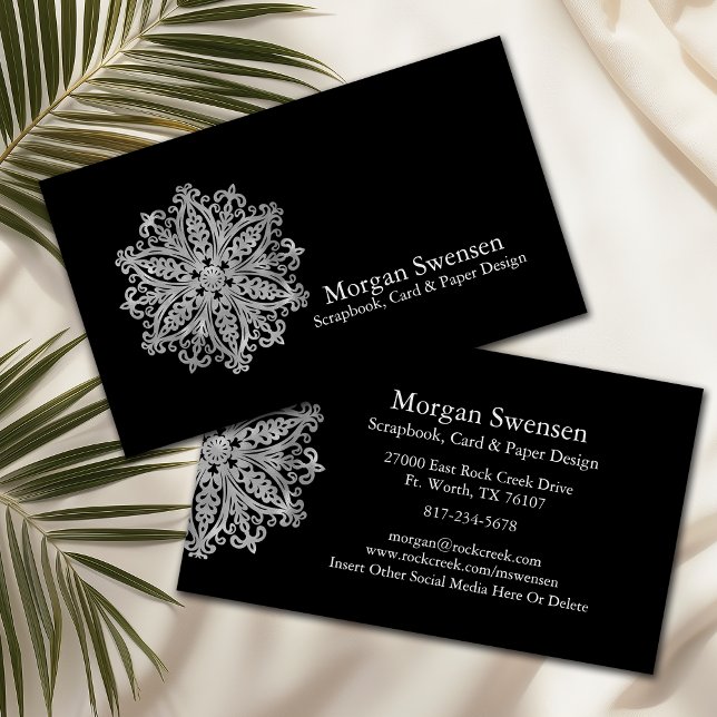 Cartão de visita de Scrapbooking Gráfico de Mandal (Criador carregado)