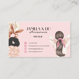 Cartão de visita de Scrunchie Moderno