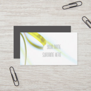 Cartão de visita de Sensação Orgânica de Grama Ver