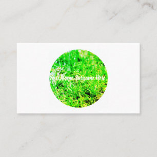 Cartão de visita de Sensação Orgânica de Gramínea 