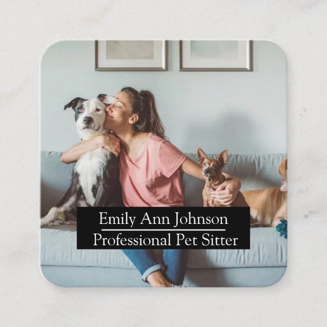 Cartão de visita de Separador de Pet Personalizáve (Frente)