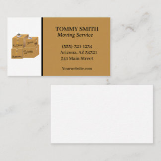 Cartão de visita de Serviço da Empresa de Caixas M