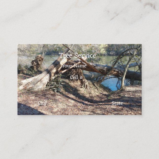 Cartão de visita de Serviço de Árvore (Frente)