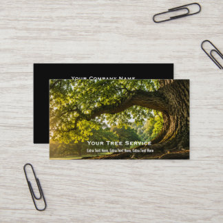 Cartão de Visita de Serviço de Árvores