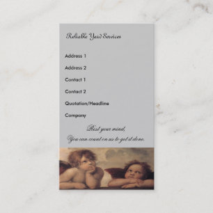 cartão de visita de serviço de grade