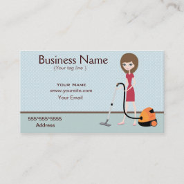 Cartão de visita de serviço de limpeza