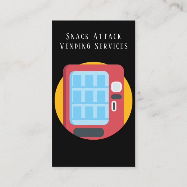 Cartão de visita de Serviço de Máquina de Vendação (Frente)