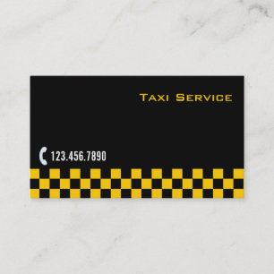 Cartão de visita de Serviço Limo/Taxi Stripe Verif