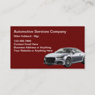 Cartão de Visita de Serviços Automobilísticos Mode