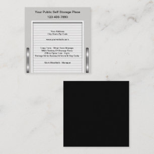 Cartão de visita de Serviços De Autoarmazenamento 