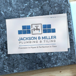 Cartão de visita de serviços de canalização e de r