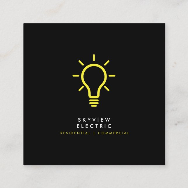 Cartão de visita de Serviços de Contratação Eletrô (Frente)