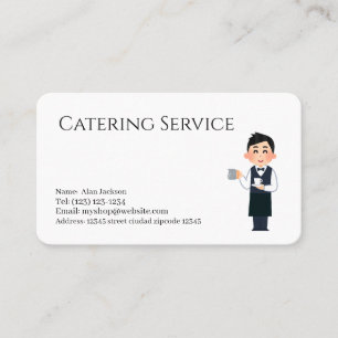 cartão de visita de serviços de restauração