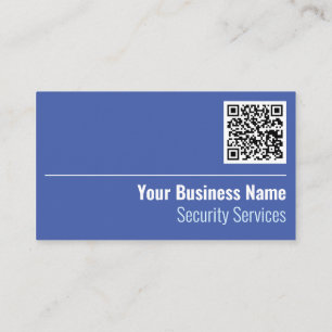 Cartão de Visita de Serviços de Segurança QR Code