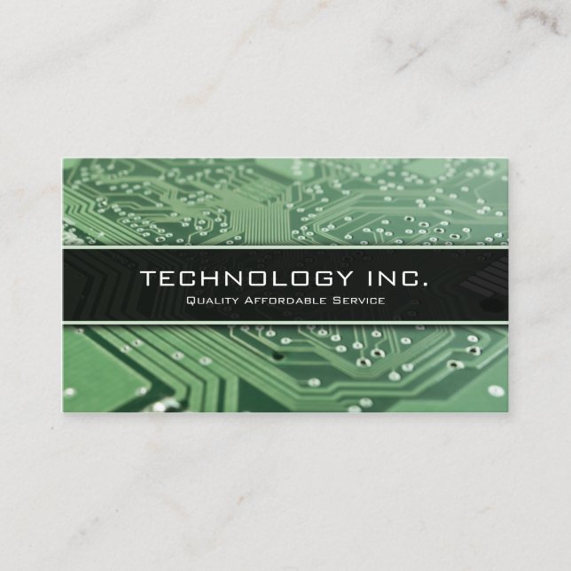 Cartão de visita de Serviços de Tecnologia da Info (Frente)