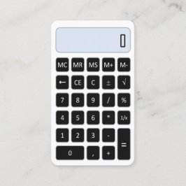 cartão de visita de serviços de tutor de calculado