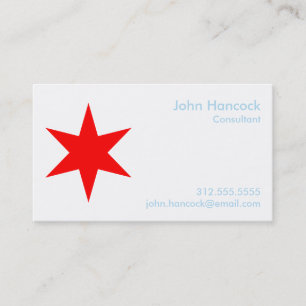 Cartão de visita de Sinalizador de Chicago com Cal