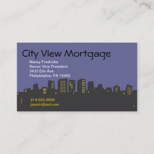 CARTÃO DE VISITA DE SKYLINE CITYSCAPE
