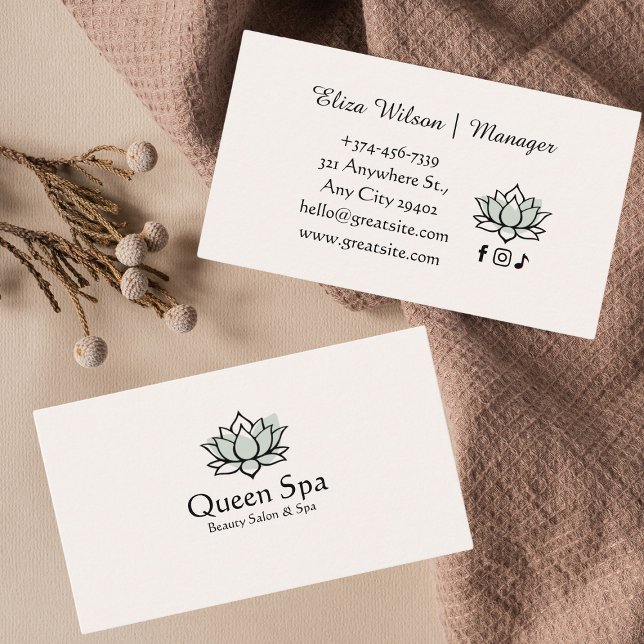 Cartão de visita de Soothing Sage (Criador carregado)