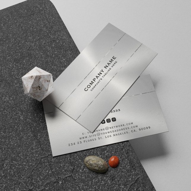 Cartão de visita de sotaque de stripe brilhante de (Criador carregado)