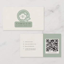 Cartão de Visita de Spa de Luxo com Logo Pronto pa