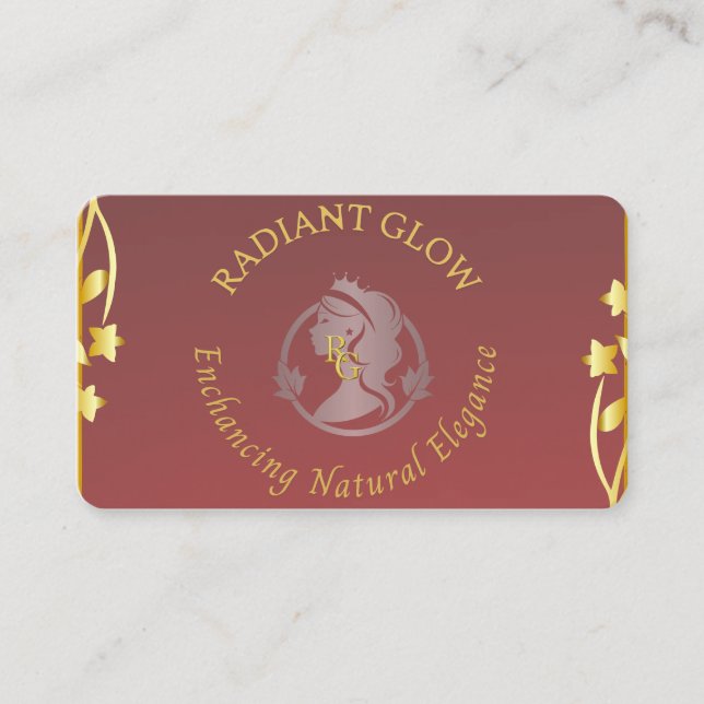 Cartão de visita de Spa e Beleza (Frente)