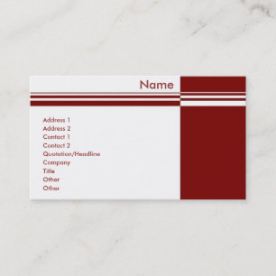 Cartão de visita de stripes elegantes