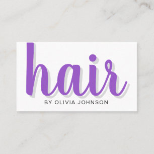 Cartão de visita de Stylist para o Cabelo Chic Ele