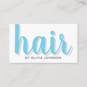 Cartão de visita de Stylist para o Cabelo Chic Ele