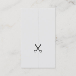 Cartão de visita de Stylist para o cabelo minimali