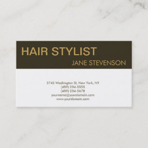 Cartão de visita de Stylist para o cabelo moderno
