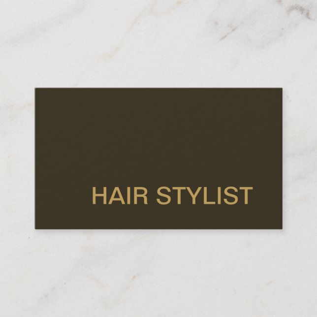 Cartão de visita de Stylist para o cabelo moderno (Frente)