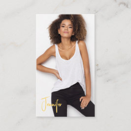 Cartão de visita de Talento de Assinatura | 2 Foto