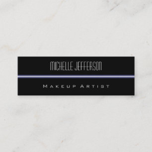 Cartão de visita de tamanho fino padrão claro azul