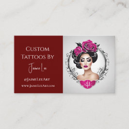 Cartão de visita de Tatuagem Personalizada