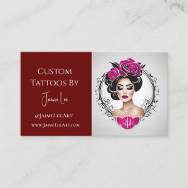Cartão de visita de Tatuagem Personalizada