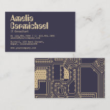 Cartão de Visita de Tecnologia Geek de Soja e Ecli