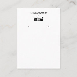 Cartão de visita de tela de visualização simples