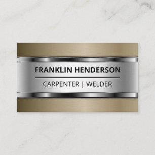 Cartão de visita de tela metálica